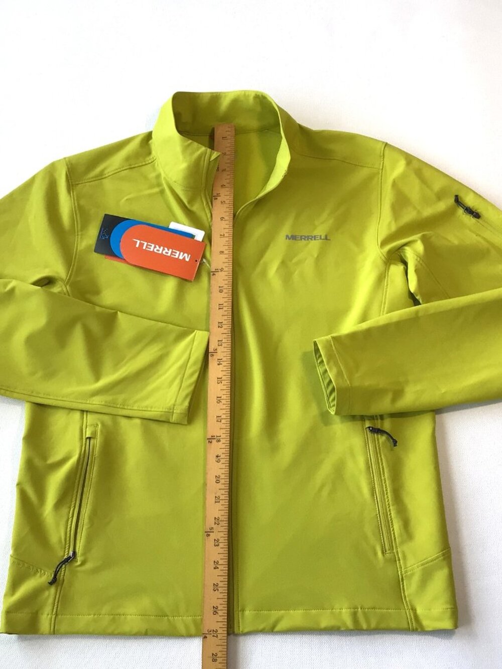NWT Merrell Jacket Full Zip Yellow Men's Medium Lightweight - Picture 8 of 10